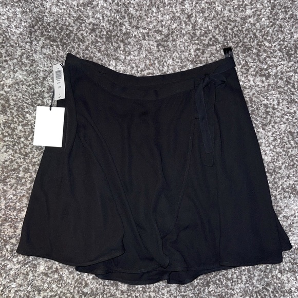 Aritzia Dresses & Skirts - Sunday Best (ARITZIA) Black Wrap Tie Skirt